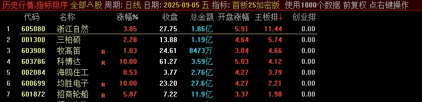 《首板25加密版》某处售卖500的主板、创业板的首板指标竞价排序指标，看看有没有说的那么亮眼？