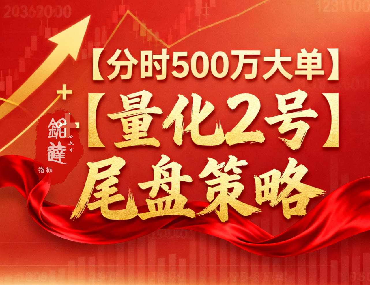 通达信网红【分时500万大单】+【量化2号】尾盘策略！分时主图指标