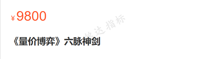 原价9800的量价博弈《六脉神剑》全集共六节课全